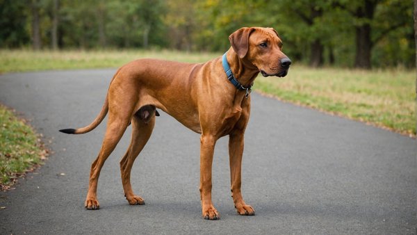 Comment enseigner à un chien de race Rhodesian Ridgeback à marcher sans tirer en laisse?
